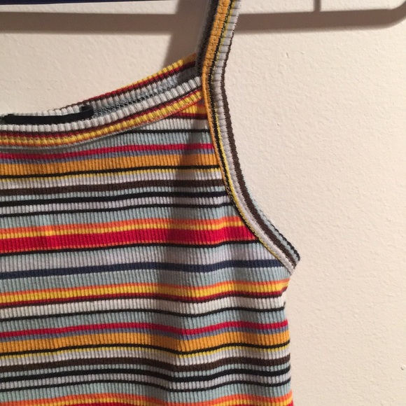 Brandy Melville striped cropped tank top - Picture 2 of 4